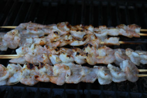 Honey Shrimp on the Grill